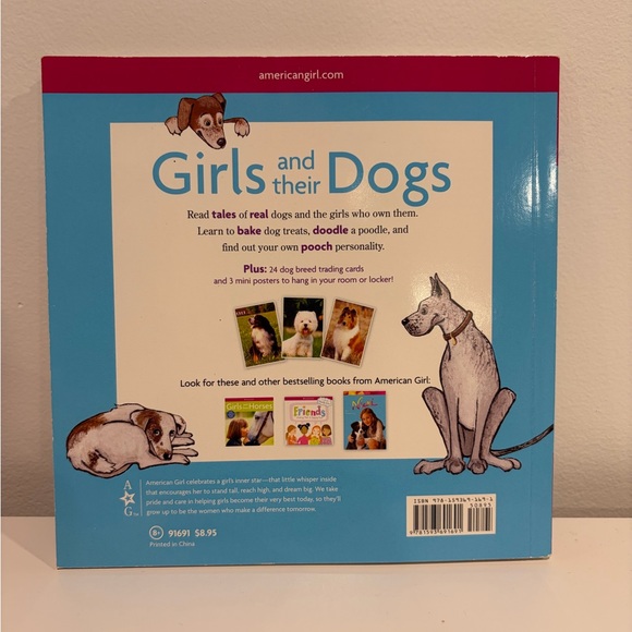 American Girl Blue and Pink 'Girls and Their Dogs' Book - Picture 3 of 3